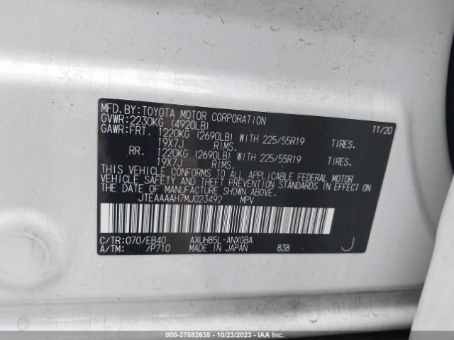 Photo 8 VIN: JTEAAAAH7MJ023492 - TOYOTA VENZA 