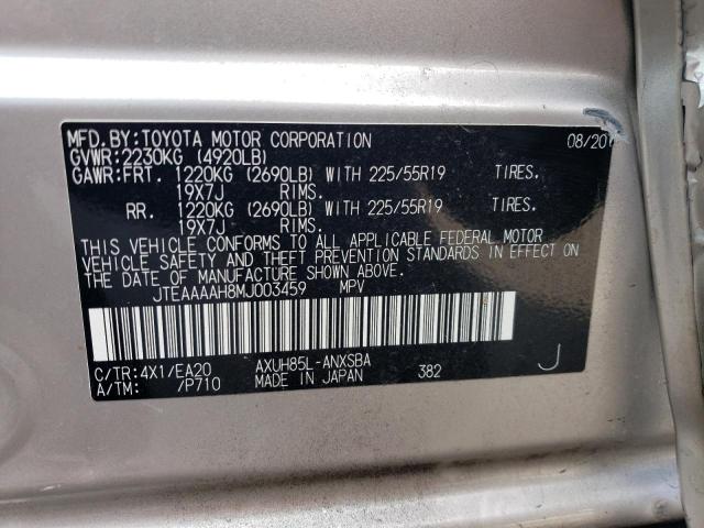 Photo 11 VIN: JTEAAAAH8MJ003459 - TOYOTA VENZA LE 