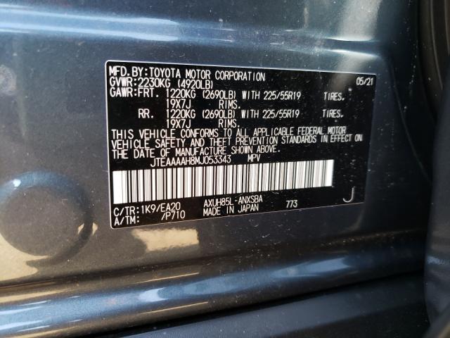 Photo 9 VIN: JTEAAAAH8MJ053343 - TOYOTA VENZA 