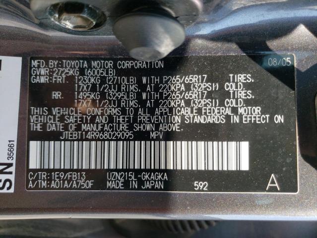 Photo 12 VIN: JTEBT14R968029095 - TOYOTA 4RUNNER 