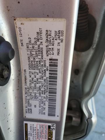 Photo 12 VIN: JTEBT17R340033375 - TOYOTA 4RUNNER 