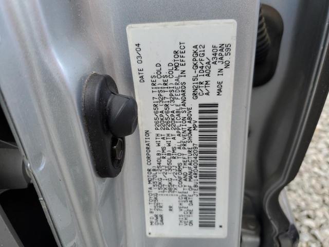 Photo 11 VIN: JTEBU14R040042097 - TOYOTA 4RUNNER 