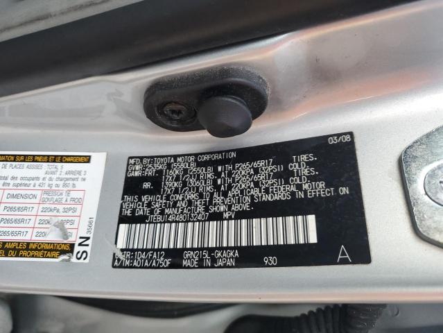 Photo 12 VIN: JTEBU14R480132407 - TOYOTA 4RUNNER SR 