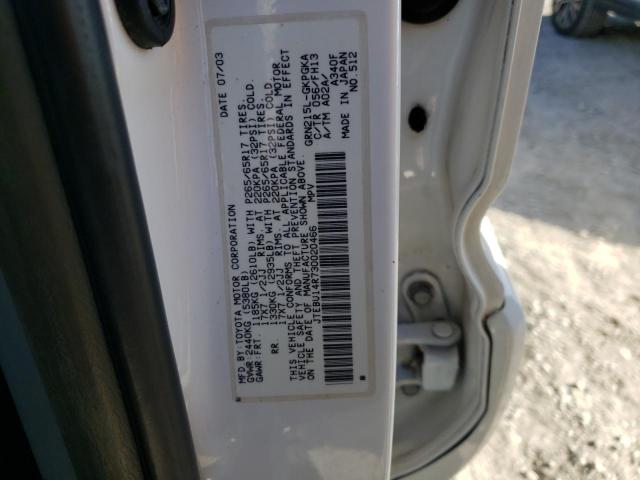 Photo 12 VIN: JTEBU14R730020466 - TOYOTA 4RUNNER 