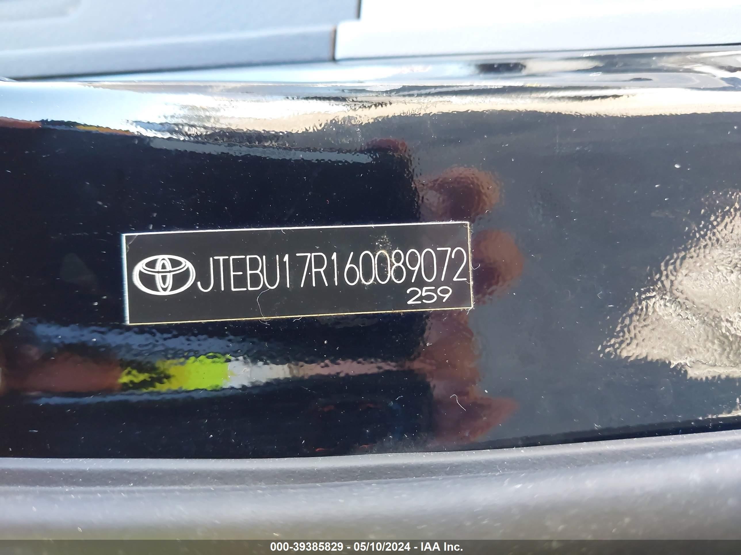 Photo 8 VIN: JTEBU17R160089072 - TOYOTA 4RUNNER 