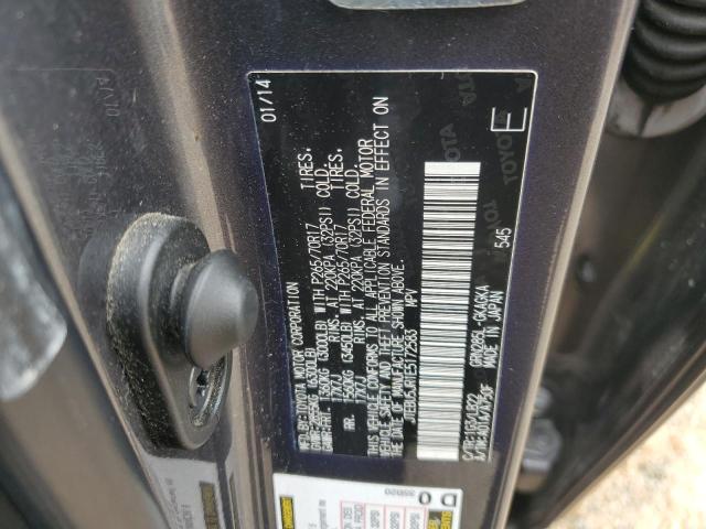 Photo 12 VIN: JTEBU5JR1E5172583 - TOYOTA 4RUNNER SR 