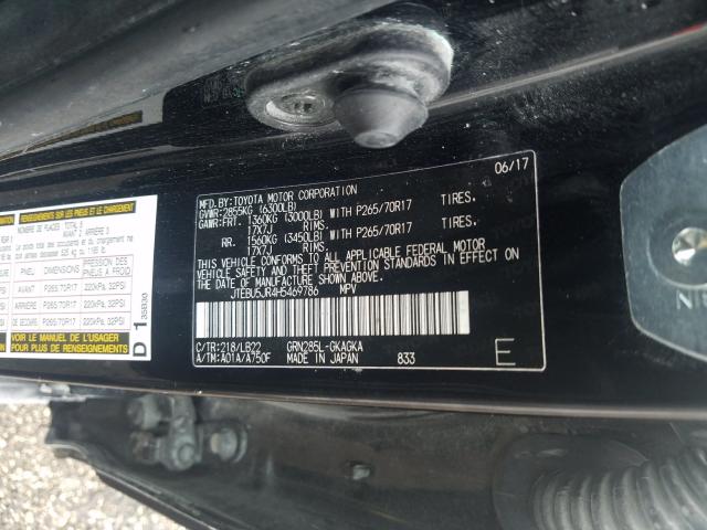 Photo 9 VIN: JTEBU5JR4H5469786 - TOYOTA 4RUNNER 