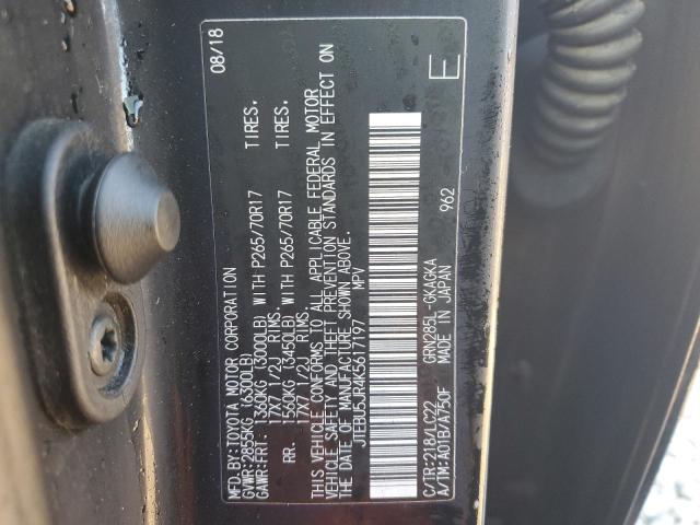 Photo 13 VIN: JTEBU5JR4K5617197 - TOYOTA 4RUNNER 