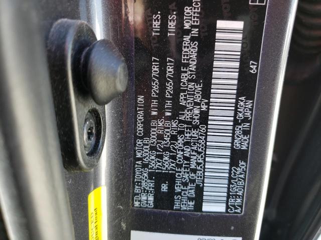 Photo 12 VIN: JTEBU5JR5J5584760 - TOYOTA 4RUNNER SR 