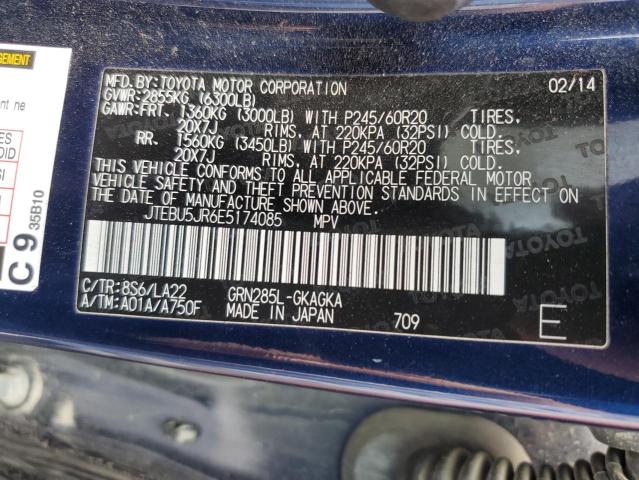 Photo 11 VIN: JTEBU5JR6E5174085 - TOYOTA 4RUNNER SR 