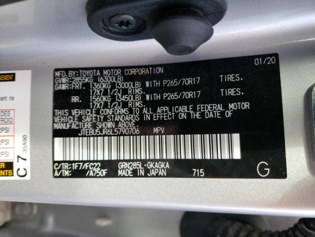 Photo 12 VIN: JTEBU5JR6L5790706 - TOYOTA 4RUNNER SR 