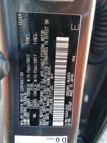 Photo 11 VIN: JTEBU5JR8L5771543 - TOYOTA 4RUNNER SR 