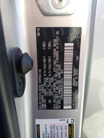 Photo 11 VIN: JTEBU5JR9K5615610 - TOYOTA 4RUNNER 