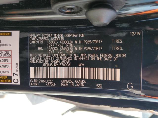 Photo 11 VIN: JTEBU5JR9L5789081 - TOYOTA 4RUNNER SR 