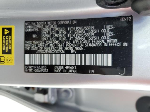 Photo 13 VIN: JTEDC3EH1C2007634 - TOYOTA HIGHLANDER 