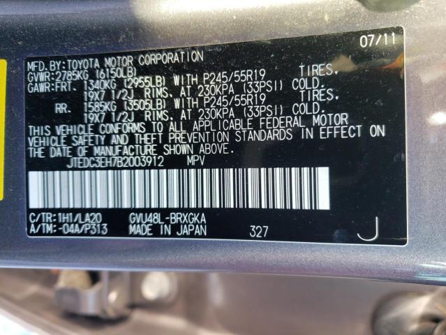 Photo 12 VIN: JTEDC3EH7B2003912 - TOYOTA HIGHLANDER 