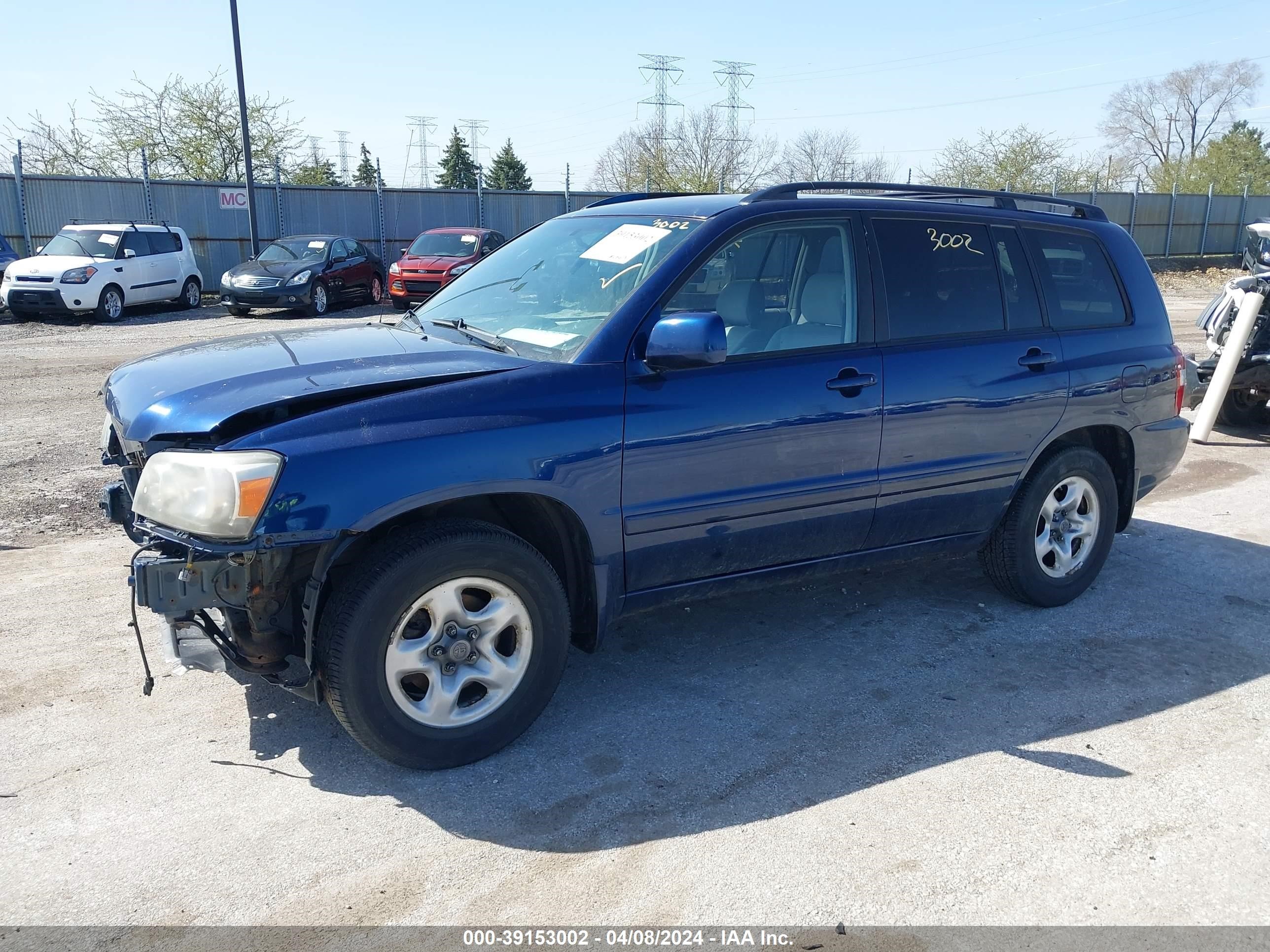 Photo 1 VIN: JTEDD21A740103720 - TOYOTA HIGHLANDER 