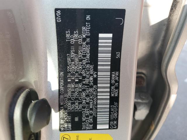 Photo 13 VIN: JTEEP21A660185728 - TOYOTA HIGHLANDER 