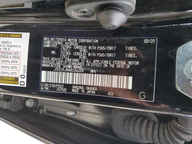 Photo 12 VIN: JTEEU5JR6N5266309 - TOYOTA 4RUNNER SR 