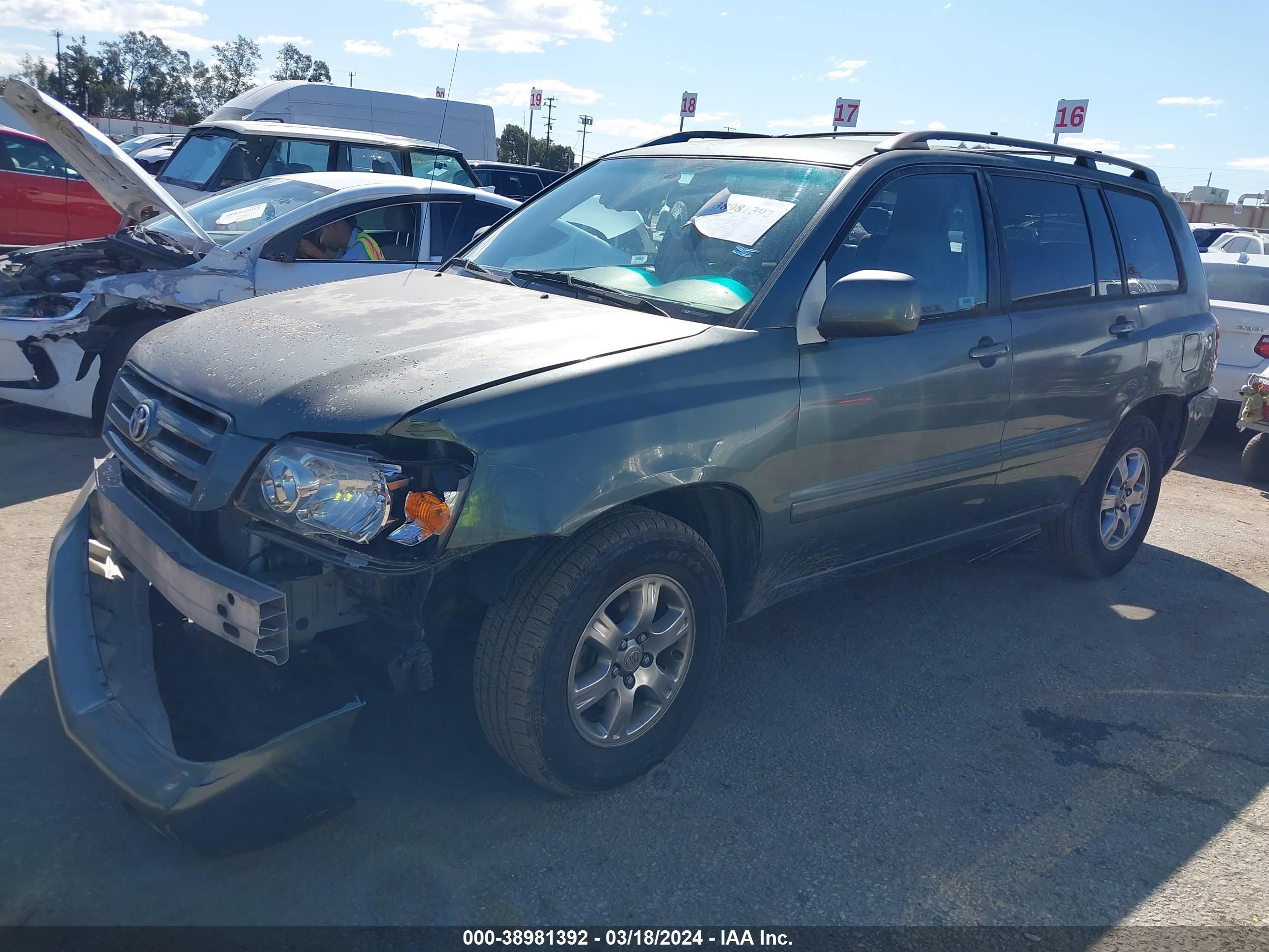 Photo 1 VIN: JTEGD21A450125396 - TOYOTA HIGHLANDER 