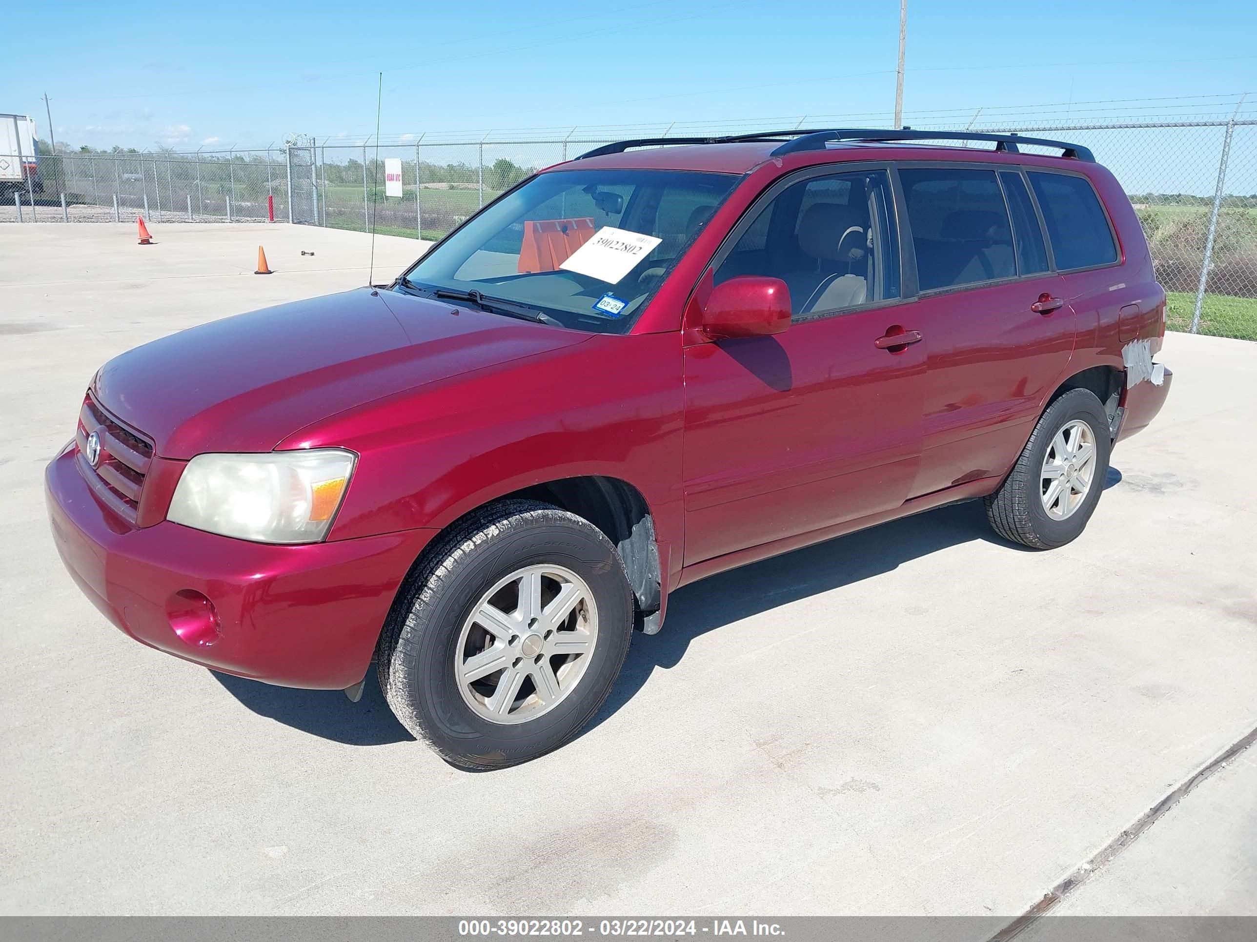 Photo 1 VIN: JTEGD21A960142941 - TOYOTA HIGHLANDER 