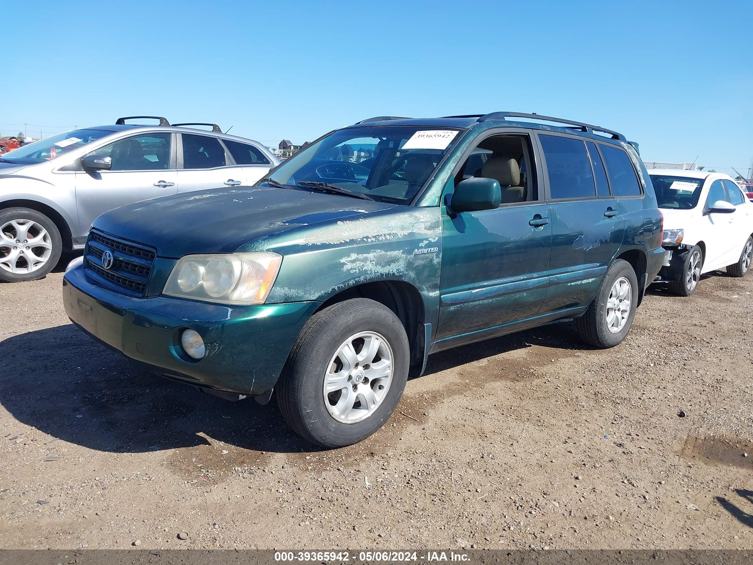 Photo 1 VIN: JTEGF21A110009237 - TOYOTA HIGHLANDER 