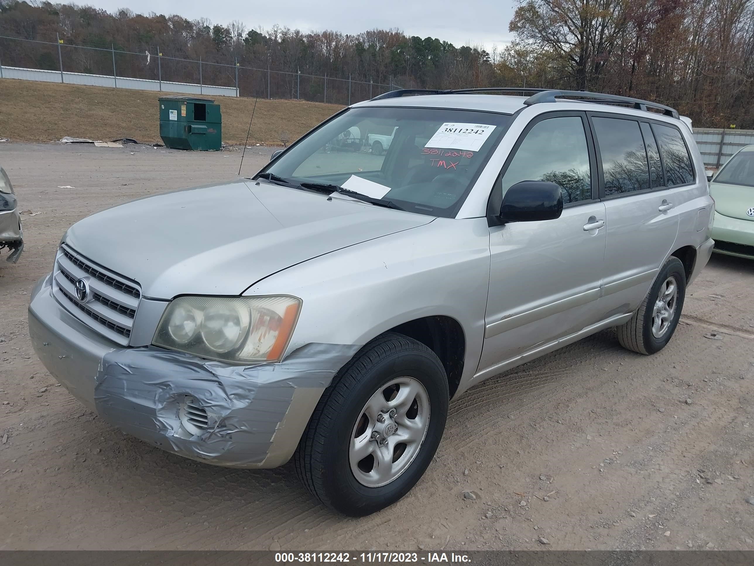 Photo 1 VIN: JTEGF21A520069927 - TOYOTA HIGHLANDER 