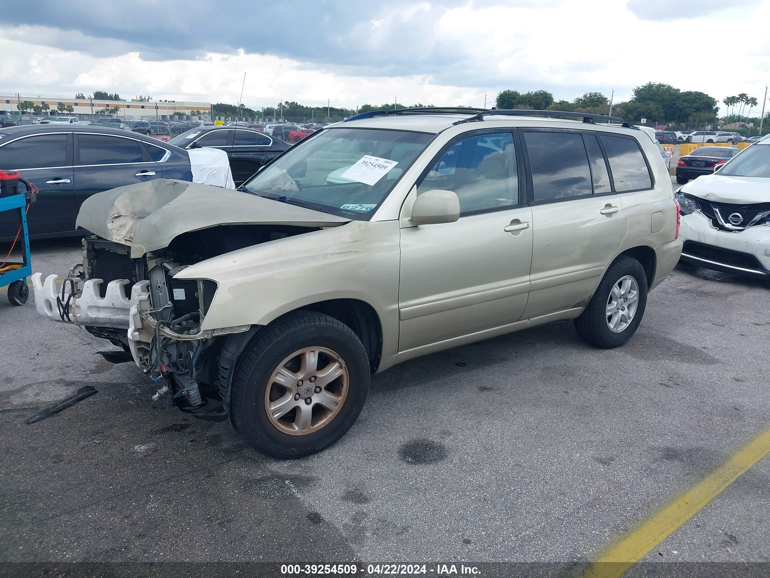 Photo 1 VIN: JTEGF21A930110870 - TOYOTA HIGHLANDER 