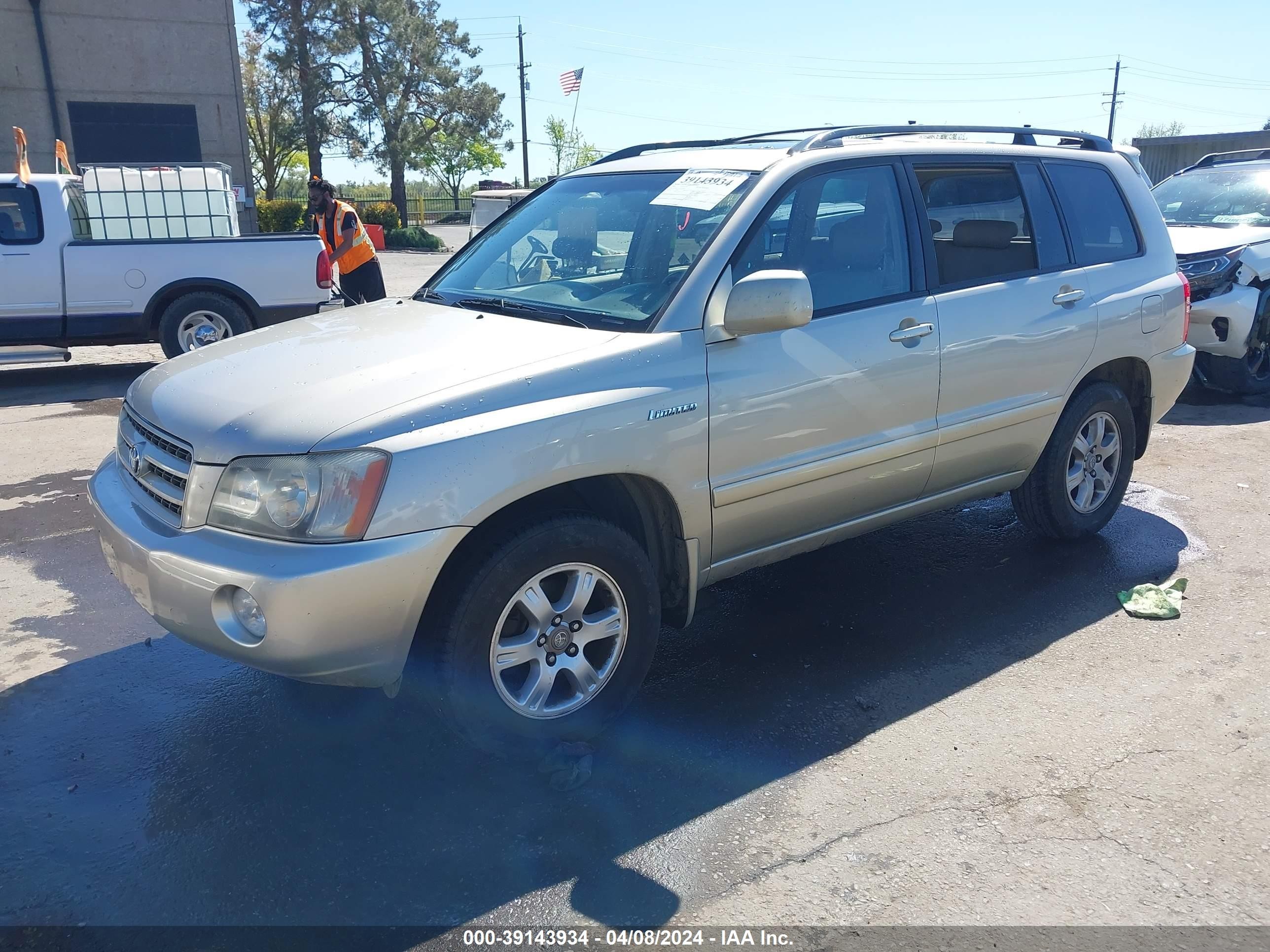 Photo 1 VIN: JTEGF21AX20038060 - TOYOTA HIGHLANDER 