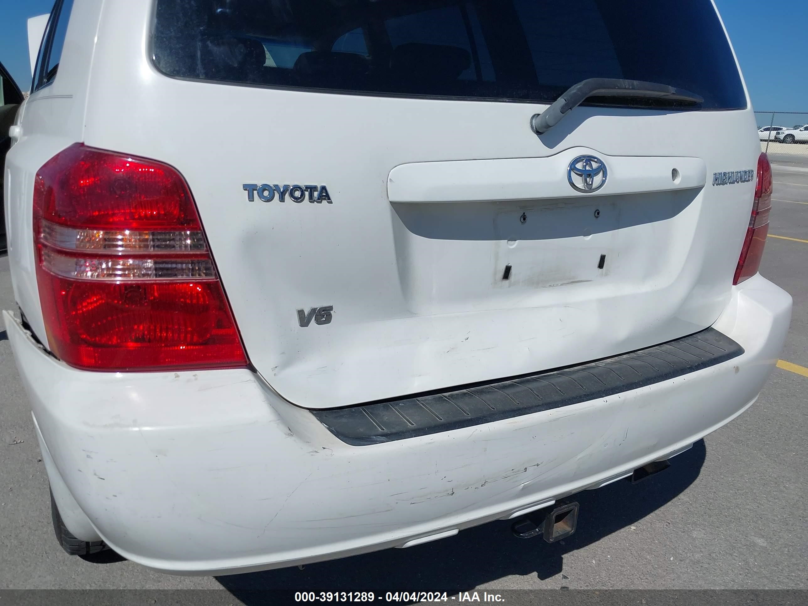 Photo 5 VIN: JTEGF21AX30110621 - TOYOTA HIGHLANDER 