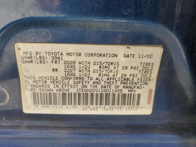 Photo 13 VIN: JTEGH20V110011455 - TOYOTA RAV4 