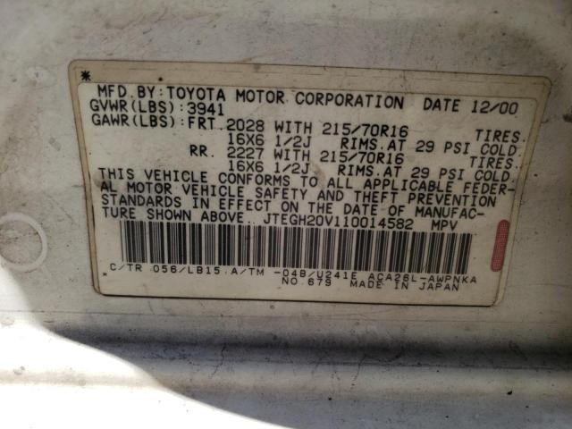 Photo 12 VIN: JTEGH20V110014582 - TOYOTA RAV4 