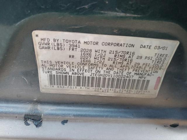 Photo 12 VIN: JTEGH20V110022407 - TOYOTA RAV4 