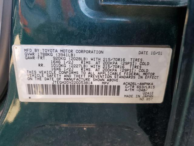 Photo 11 VIN: JTEGH20V220053814 - TOYOTA RAV4 