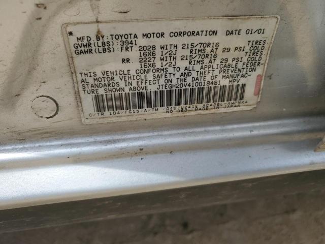 Photo 12 VIN: JTEGH20V410018481 - TOYOTA RAV4 