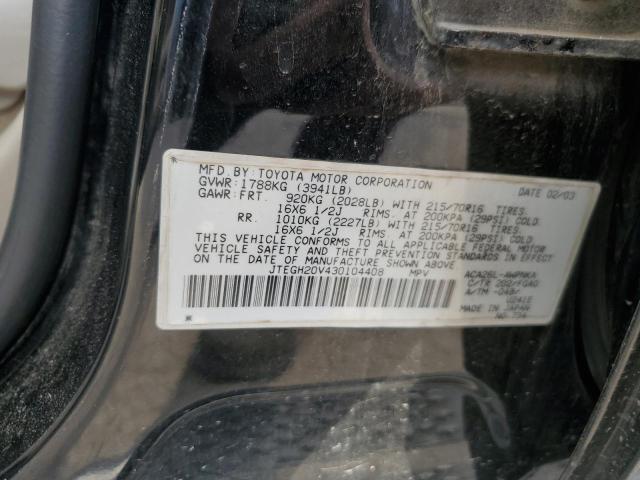 Photo 11 VIN: JTEGH20V430104408 - TOYOTA RAV4 