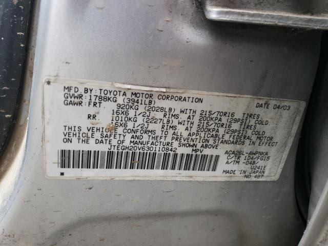 Photo 11 VIN: JTEGH20V630110842 - TOYOTA RAV4 