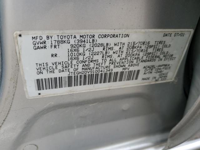 Photo 12 VIN: JTEGH20V910041349 - TOYOTA RAV4 