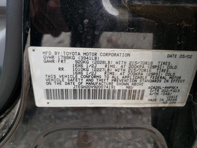 Photo 12 VIN: JTEGH20V920074191 - TOYOTA RAV4 