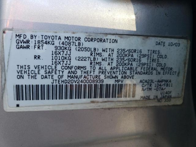 Photo 13 VIN: JTEHD20V240008939 - TOYOTA RAV4 