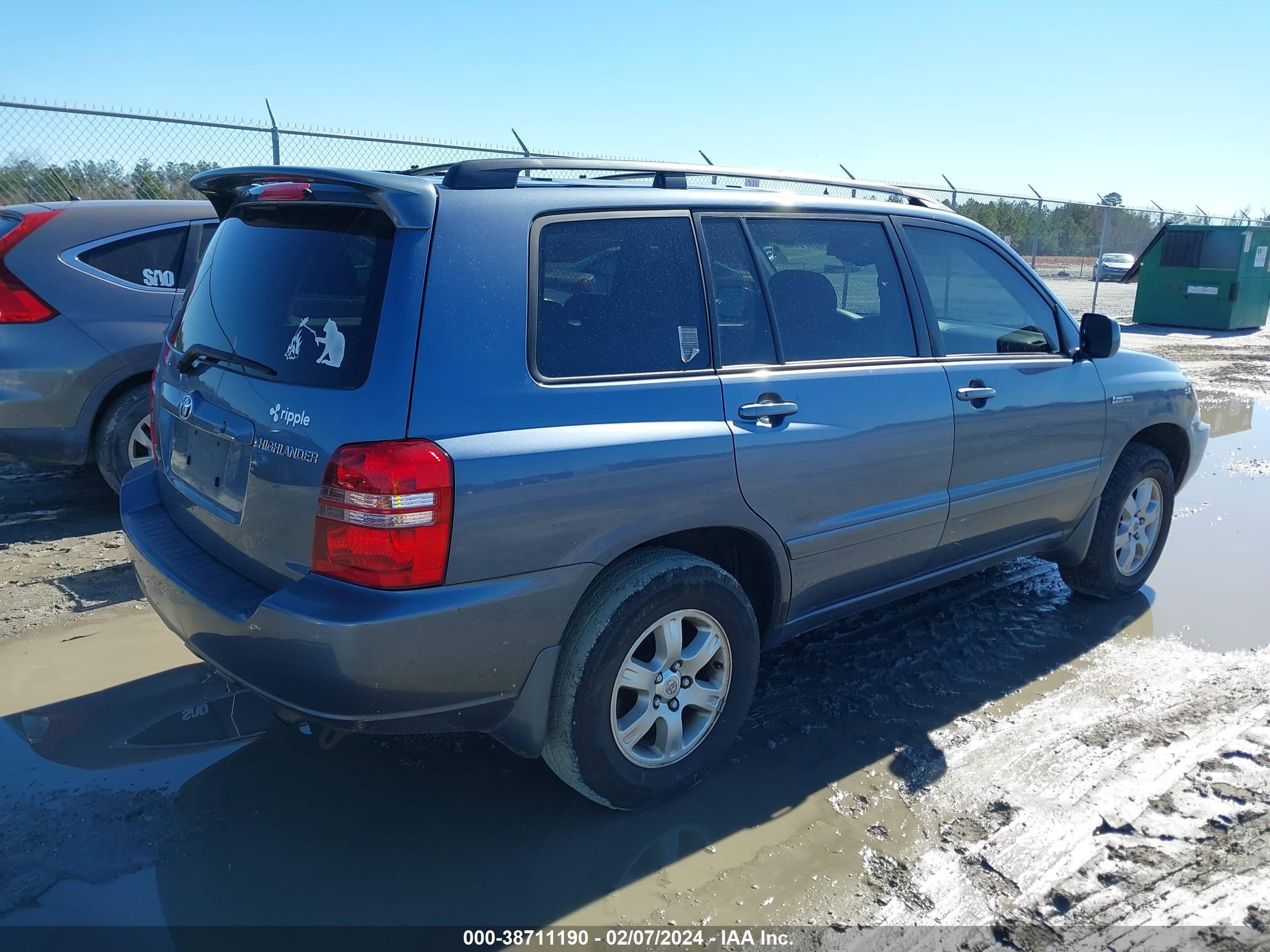 Photo 3 VIN: JTEHF21A120041496 - TOYOTA HIGHLANDER 