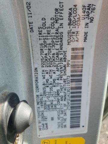 Photo 12 VIN: JTEHF21A130119373 - TOYOTA HIGHLANDER 