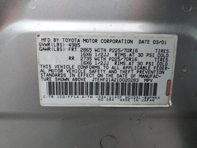 Photo 12 VIN: JTEHF21A210020283 - TOYOTA HIGHLANDER 