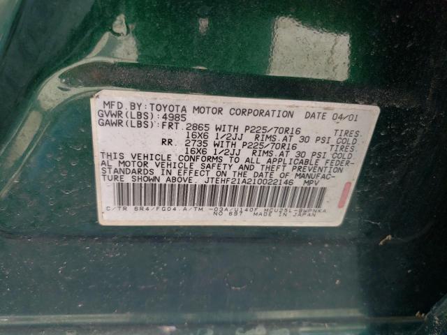 Photo 12 VIN: JTEHF21A210022146 - TOYOTA HIGHLANDER 