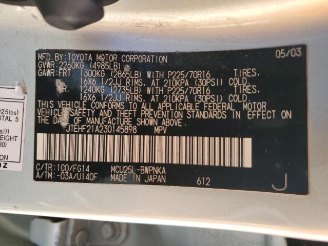 Photo 12 VIN: JTEHF21A230145898 - TOYOTA HIGHLANDER 