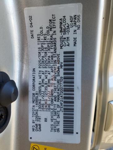 Photo 11 VIN: JTEHF21A720077709 - TOYOTA HIGHLANDER 