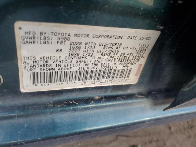 Photo 12 VIN: JTEHH20V110041172 - TOYOTA RAV4 