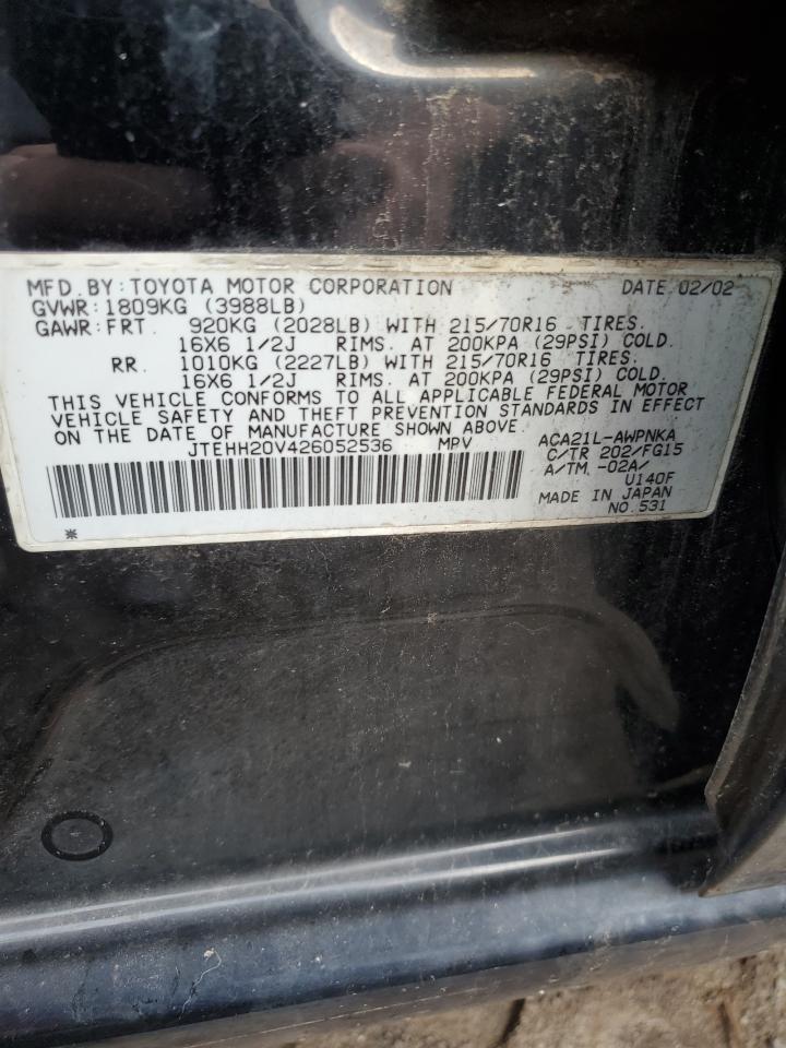 Photo 12 VIN: JTEHH20V426052536 - TOYOTA RAV 4 