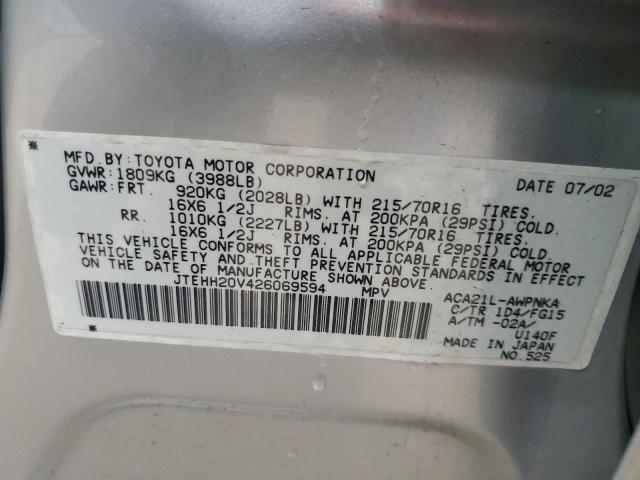 Photo 11 VIN: JTEHH20V426069594 - TOYOTA RAV4 