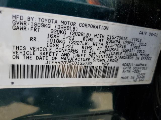 Photo 11 VIN: JTEHH20V520135752 - TOYOTA RAV4 